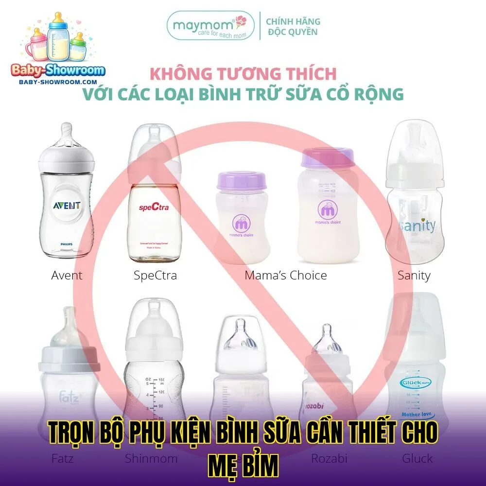 Trọn bộ phụ kiện bình sữa cần thiết cho mẹ bỉm