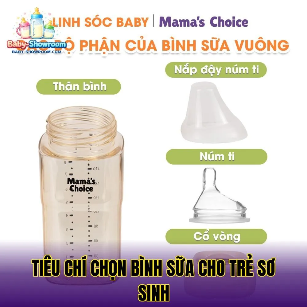 Tiêu chí chọn bình sữa cho trẻ sơ sinh