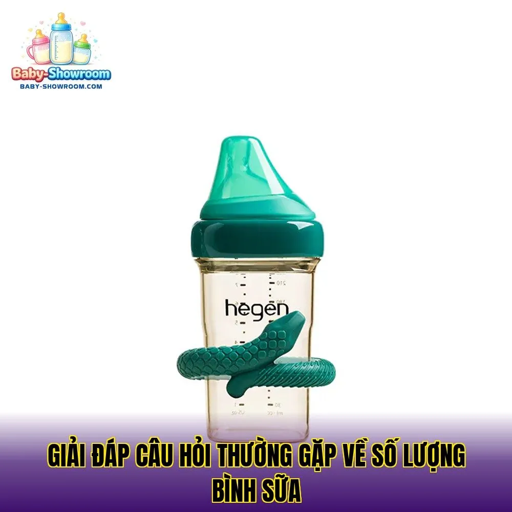 Giải đáp câu hỏi thường gặp về số lượng bình sữa