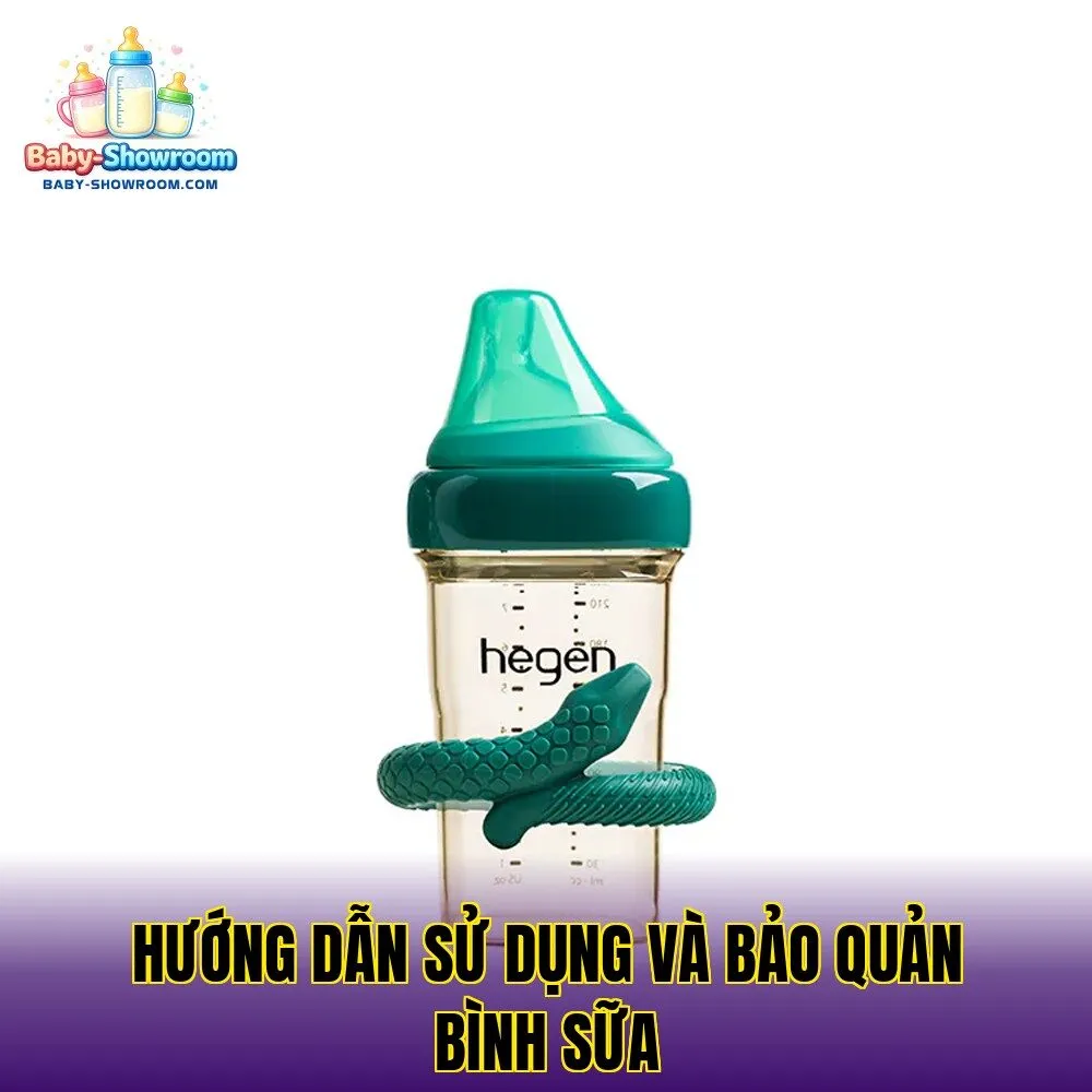 Hướng dẫn sử dụng và bảo quản bình sữa