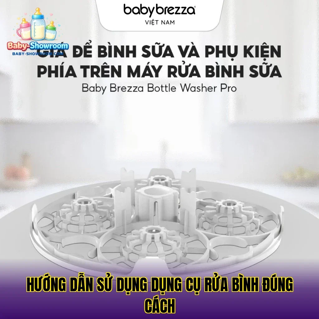 Hướng dẫn sử dụng dụng cụ rửa bình đúng cách
