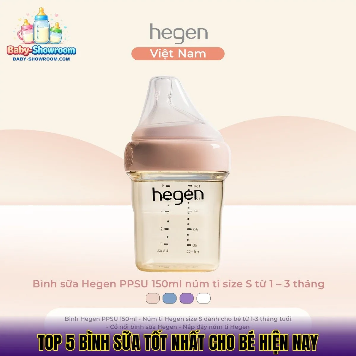 Top 5 bình sữa tốt nhất cho bé hiện nay