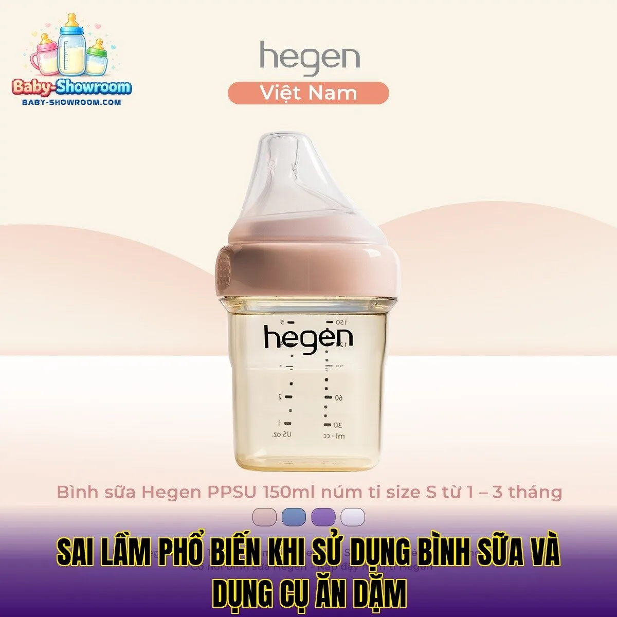 Sai lầm phổ biến khi sử dụng bình sữa và dụng cụ ăn dặm