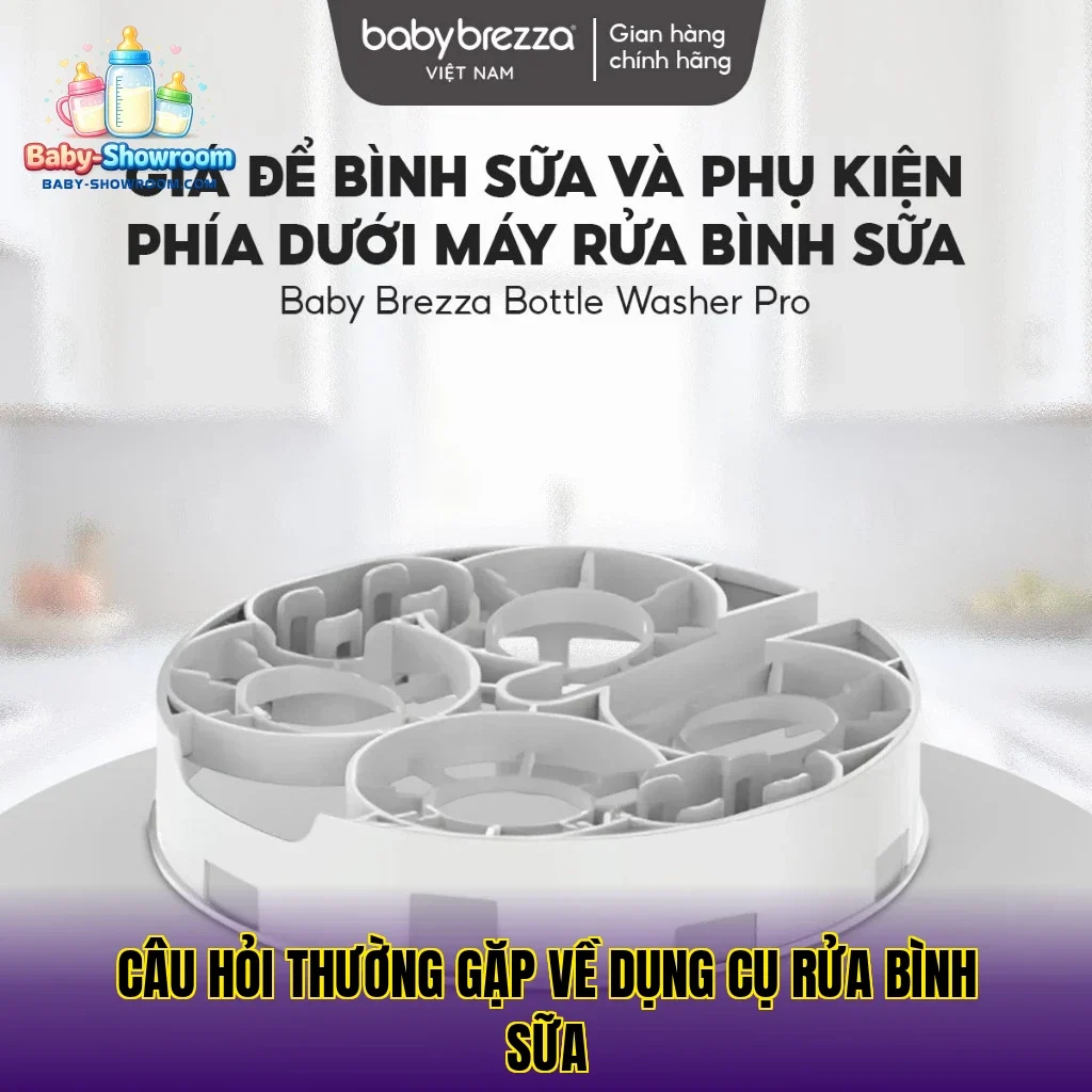 Câu hỏi thường gặp về dụng cụ rửa bình sữa