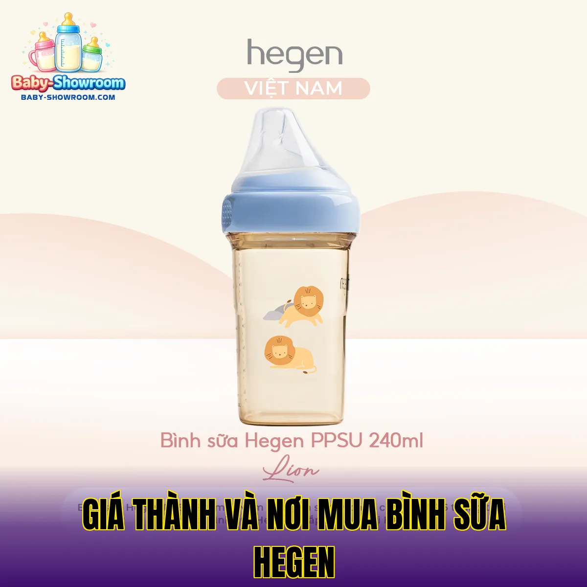 giá thành và nơi mua bình sữa hegen