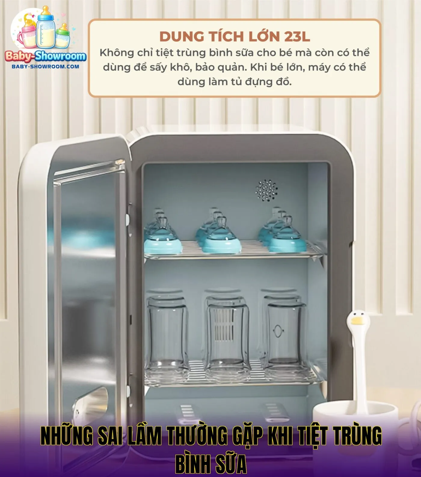 Những sai lầm thường gặp khi tiệt trùng bình sữa