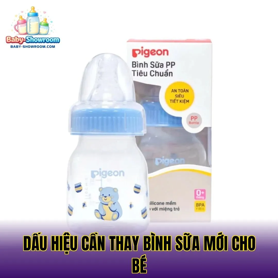 Dấu hiệu cần thay bình sữa mới cho bé