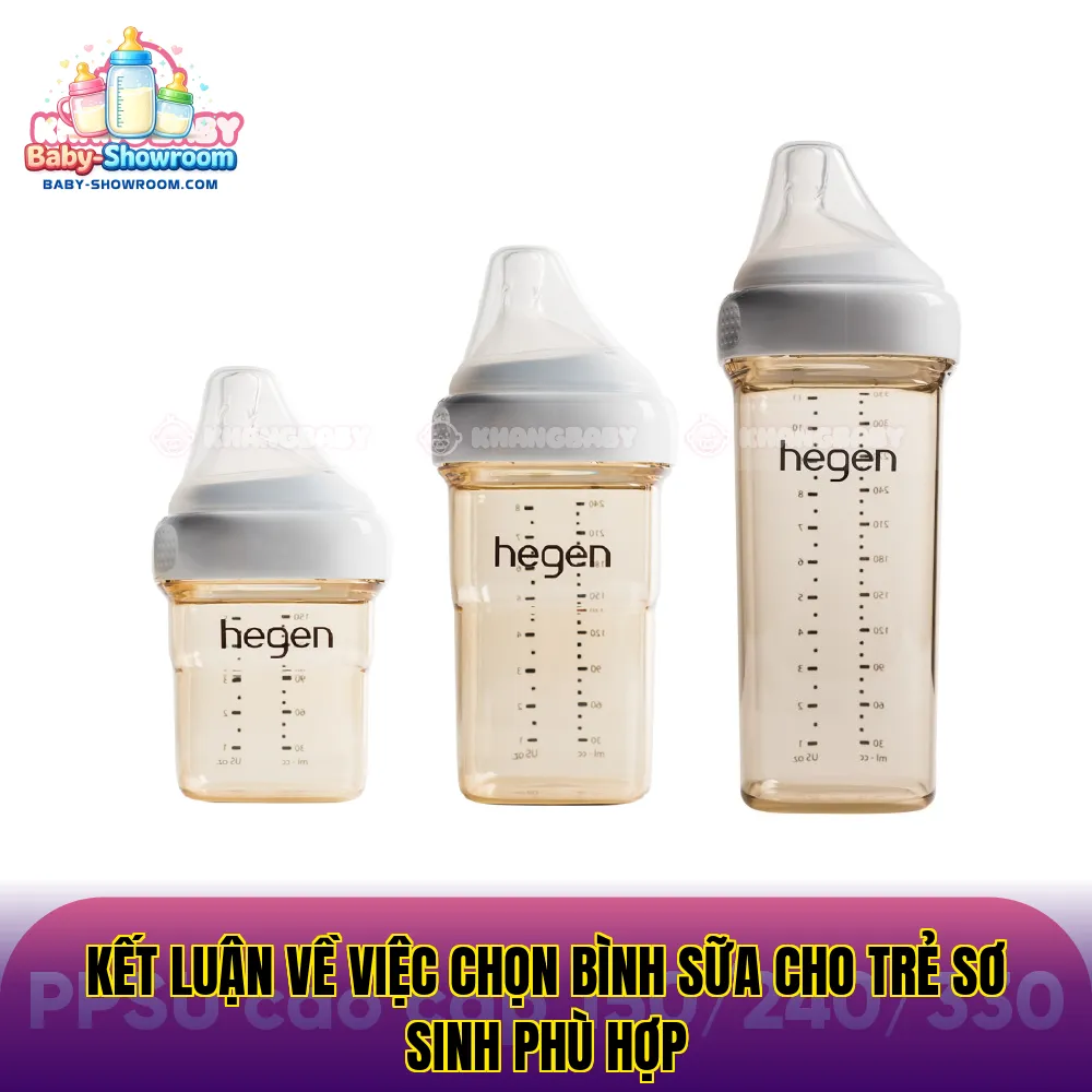 Kết luận về việc chọn bình sữa cho trẻ sơ sinh phù hợp