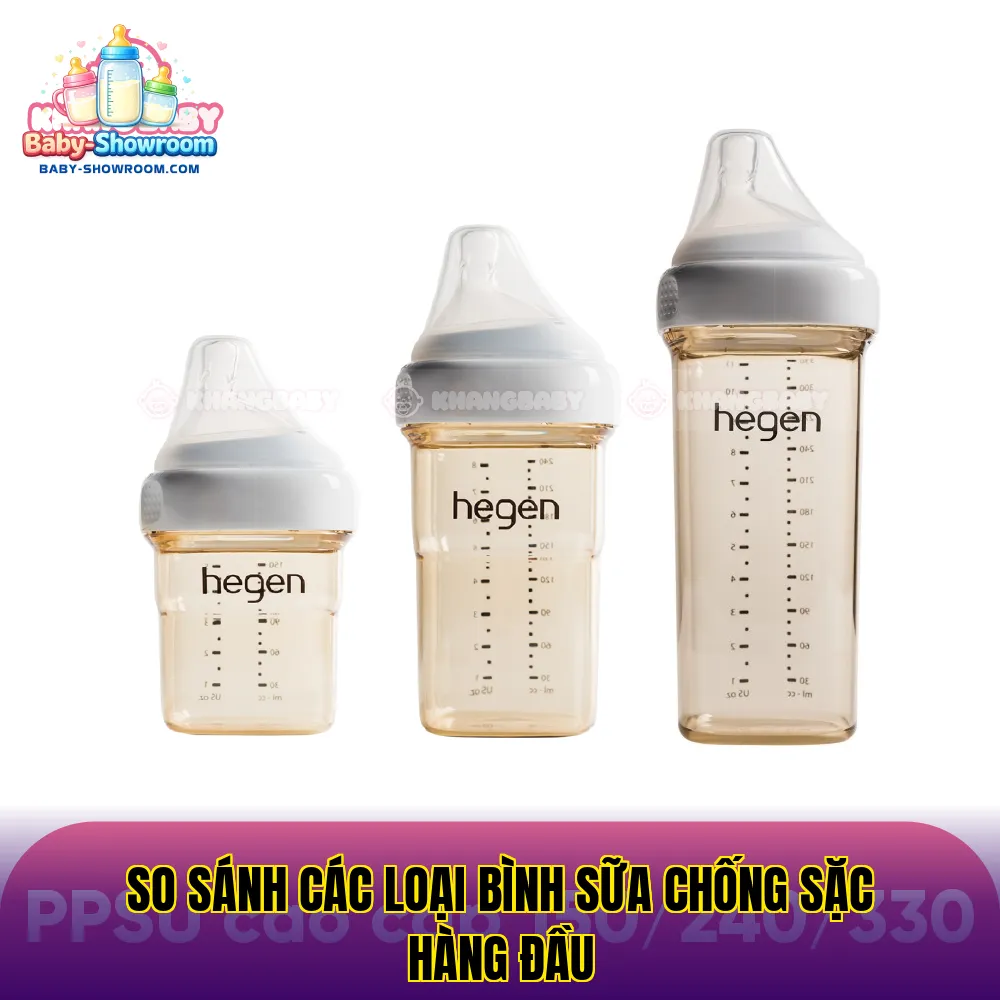 So sánh các loại bình sữa chống sặc hàng đầu