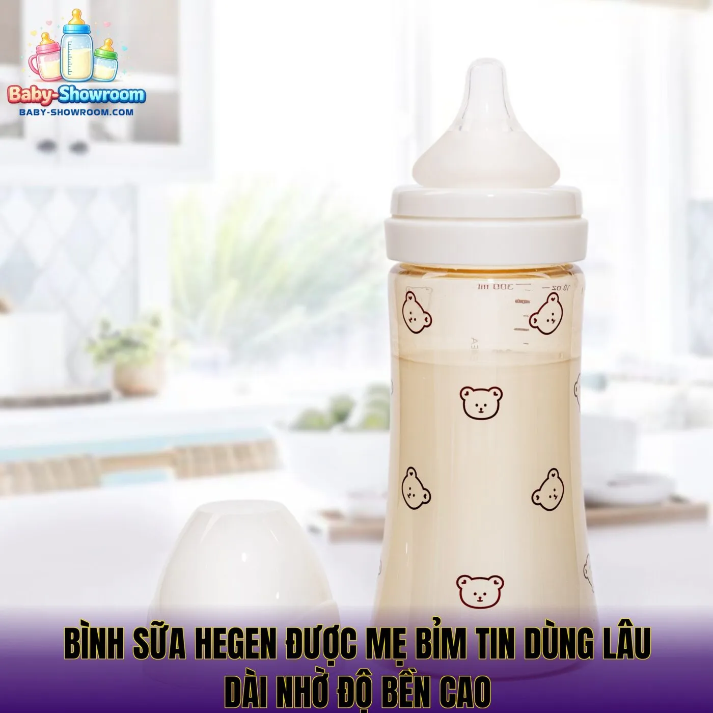 Bình sữa Hegen được mẹ bỉm tin dùng lâu dài nhờ độ bền cao