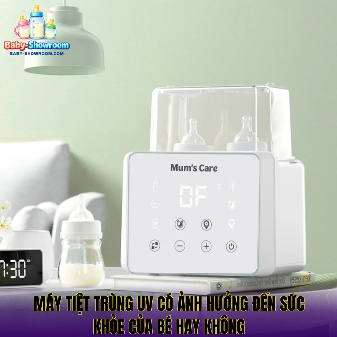 Máy tiệt trùng UV có ảnh hưởng đến sức khỏe của bé hay không