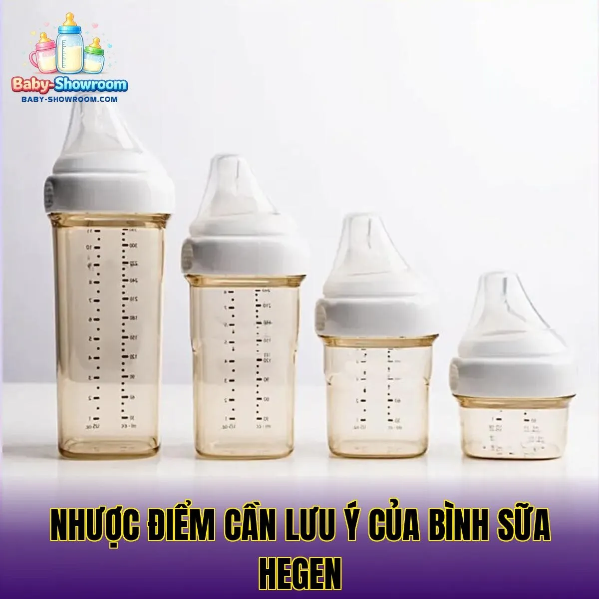 nhược điểm cần lưu ý của bình sữa hegen