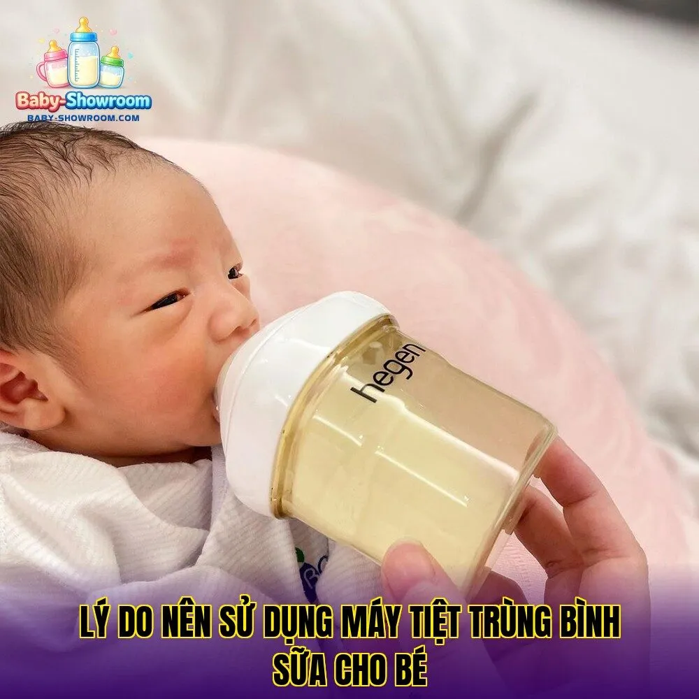 Lý do nên sử dụng máy tiệt trùng bình sữa cho bé