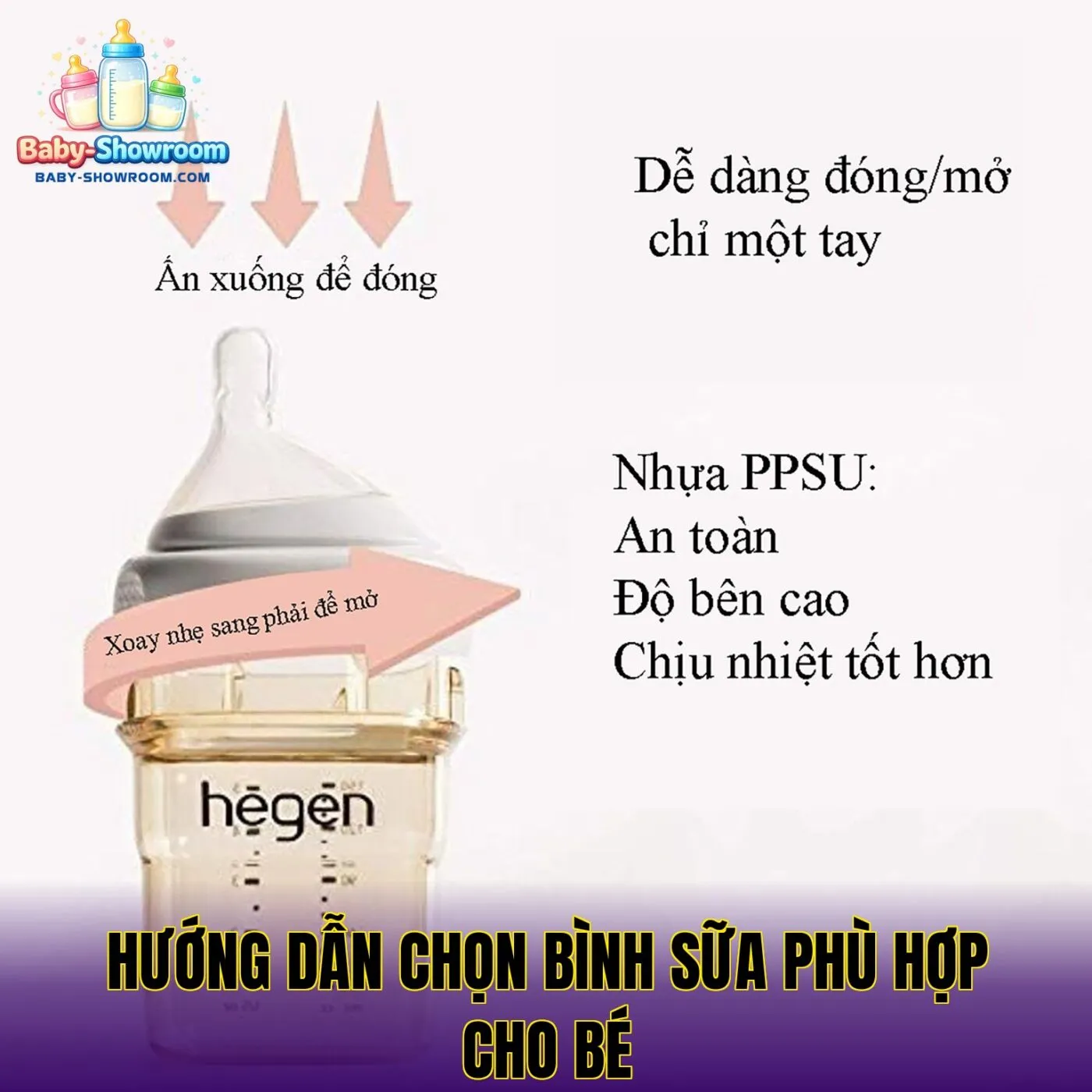 hướng dẫn chọn bình sữa phù hợp cho bé
