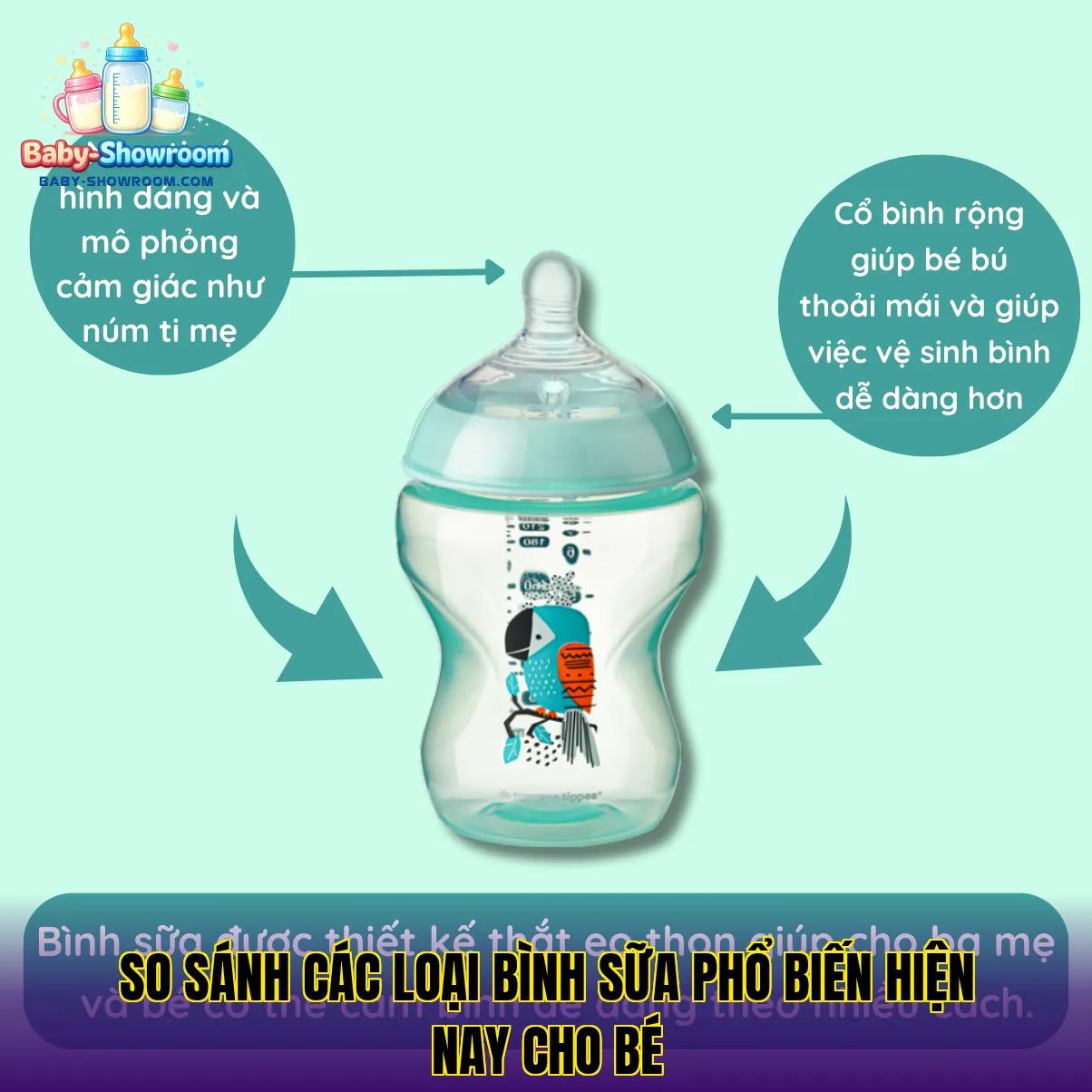 So sánh các loại bình sữa phổ biến hiện nay cho bé