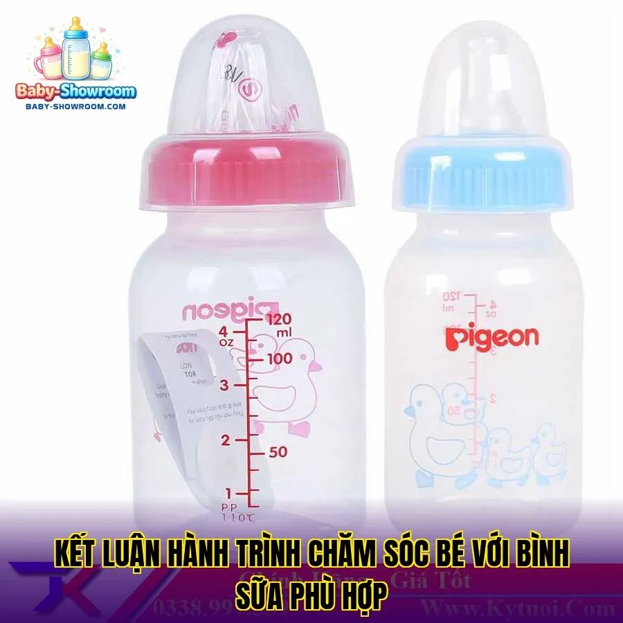Kết luận hành trình chăm sóc bé với bình sữa phù hợp