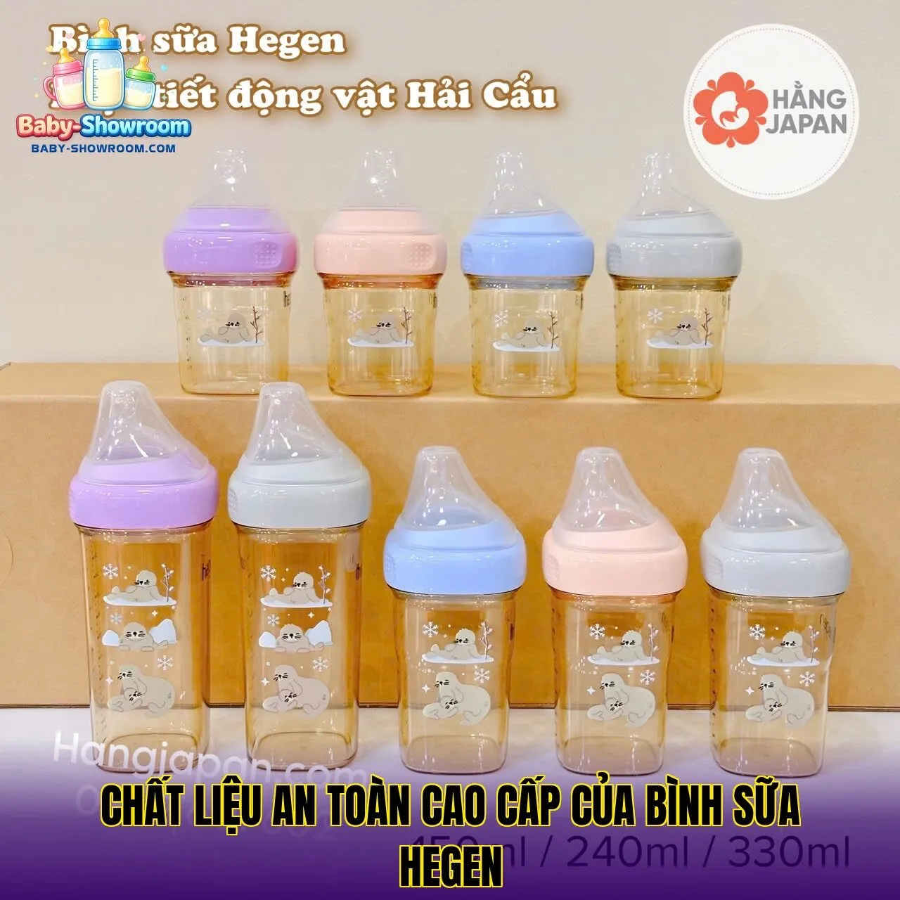 chất liệu an toàn cao cấp của bình sữa hegen