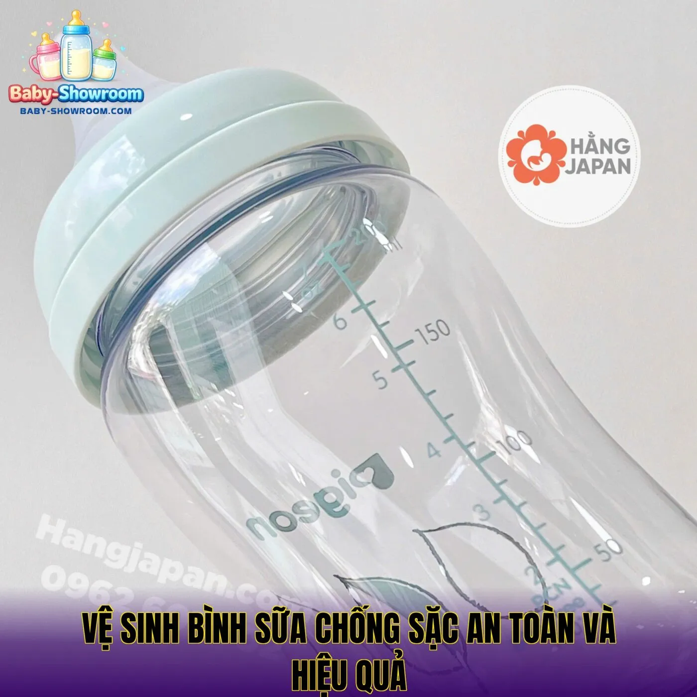 Vệ sinh bình sữa chống sặc an toàn và hiệu quả