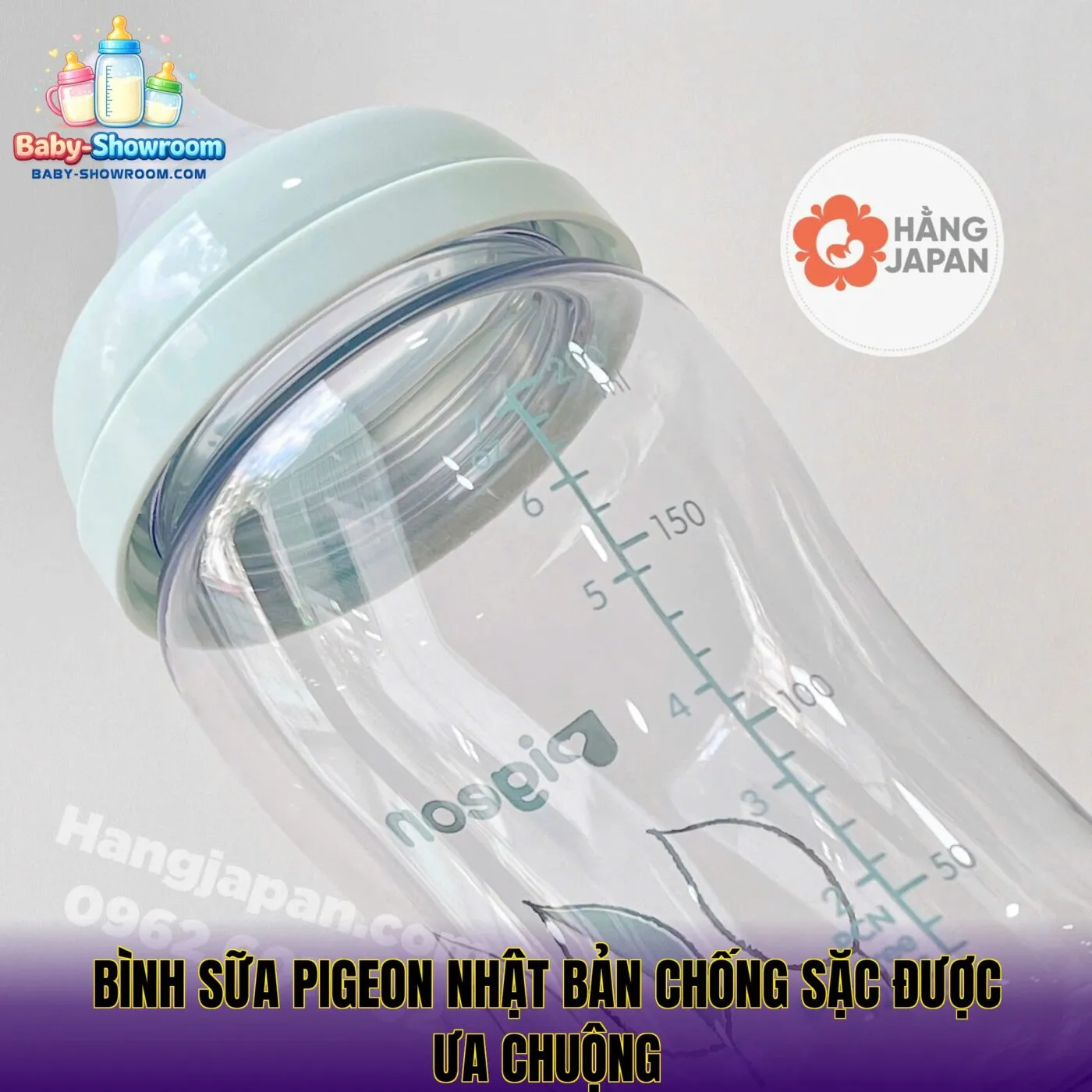 Bình sữa Pigeon Nhật Bản chống sặc được ưa chuộng