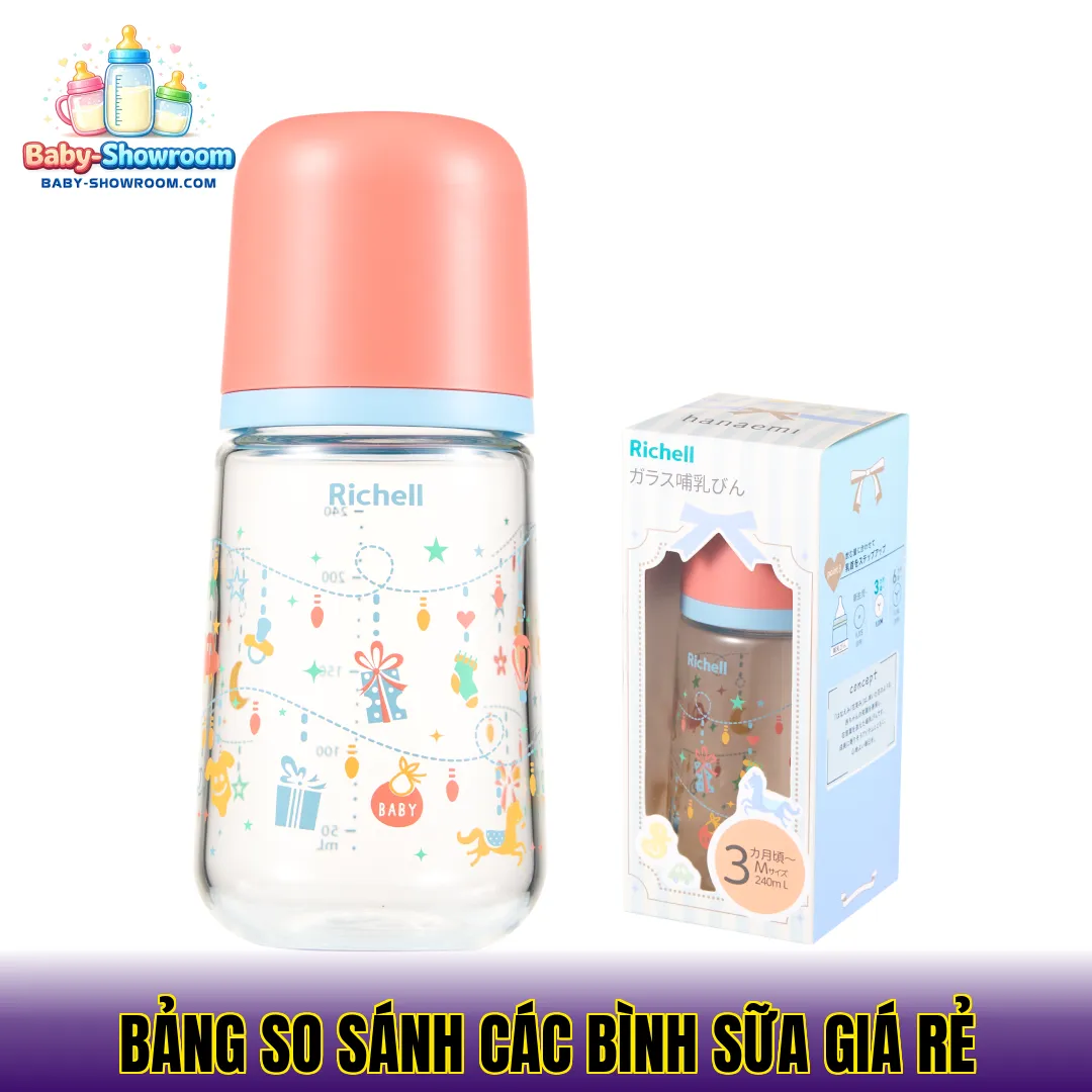 Bảng so sánh các bình sữa giá rẻ
