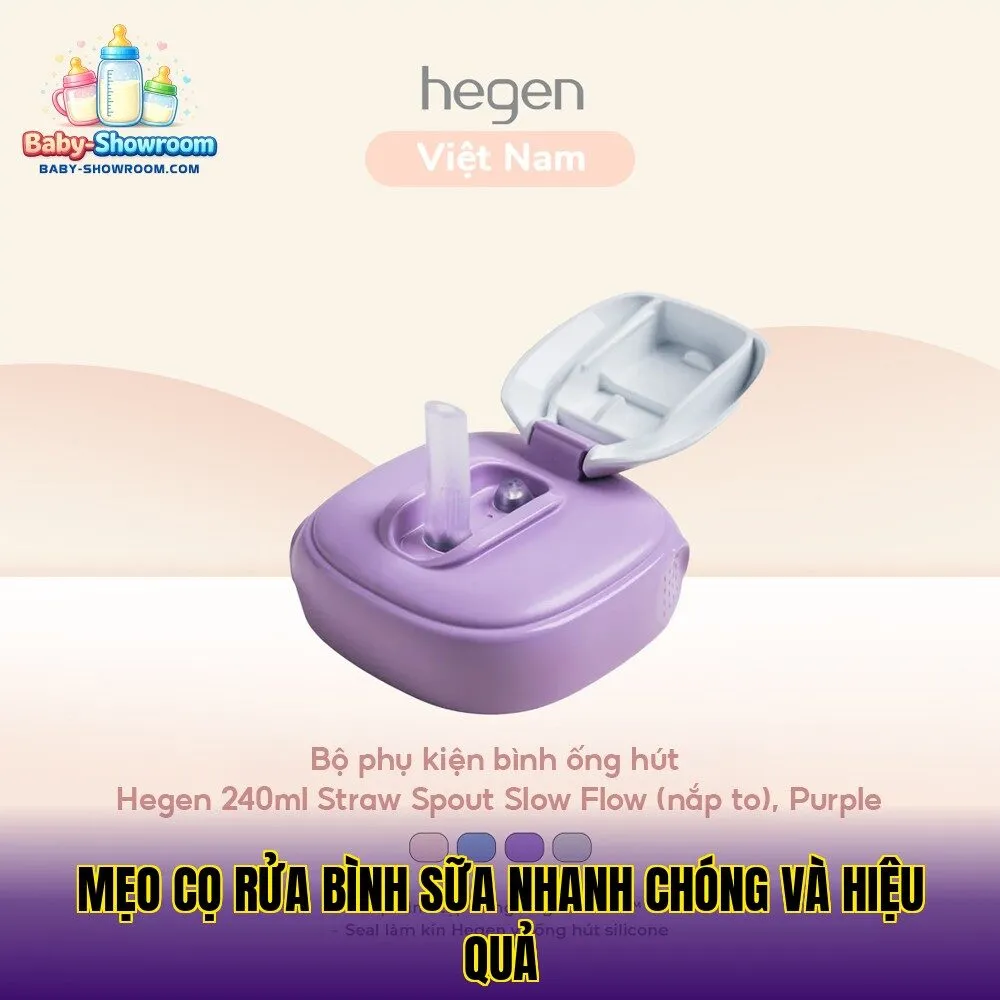 Mẹo cọ rửa bình sữa nhanh chóng và hiệu quả
