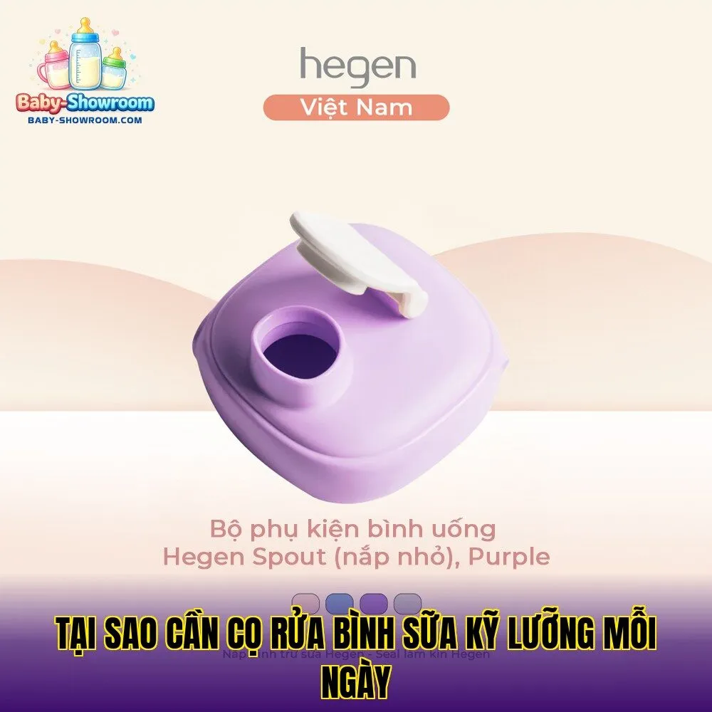Tại sao cần cọ rửa bình sữa kỹ lưỡng mỗi ngày
