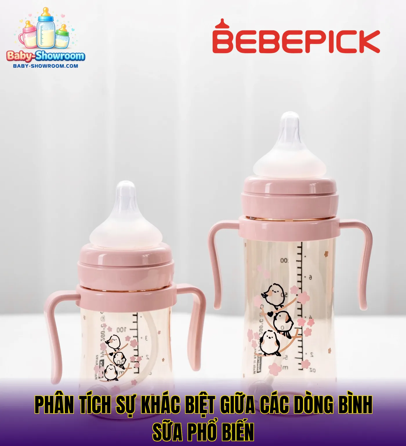 Phân tích sự khác biệt giữa các dòng bình sữa phổ biến