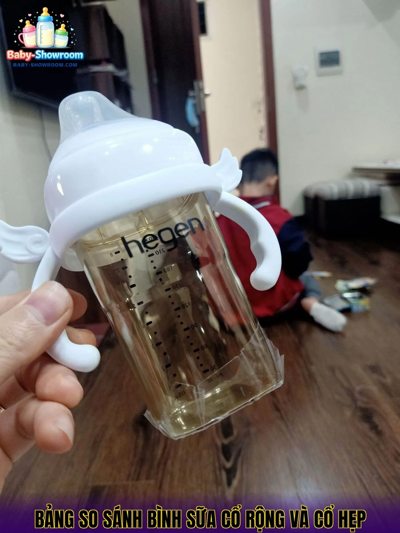 bảng so sánh bình sữa cổ rộng và cổ hẹp