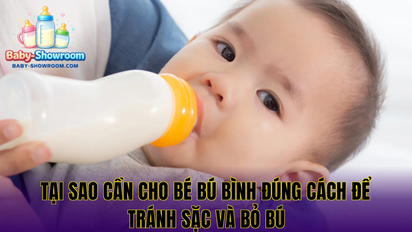 Tại sao cần cho bé bú bình đúng cách để tránh sặc và bỏ bú