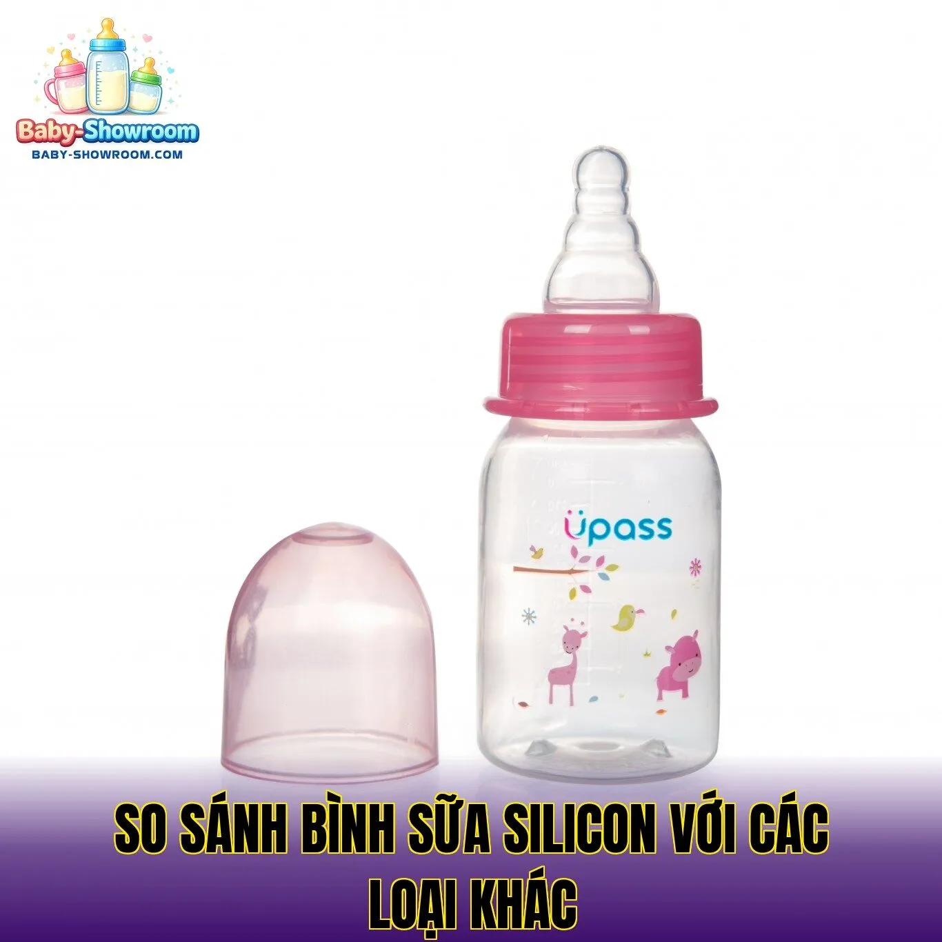 So sánh bình sữa silicon với các loại khác