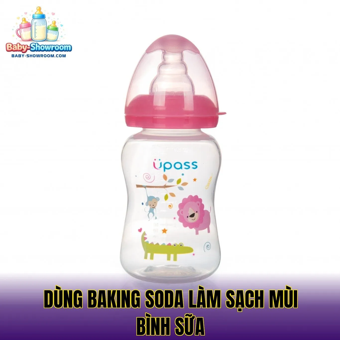 Dùng baking soda làm sạch mùi bình sữa