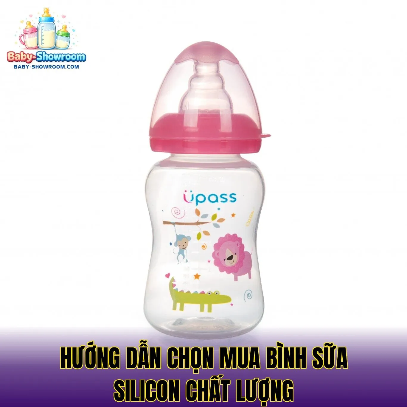 Hướng dẫn chọn mua bình sữa silicon chất lượng