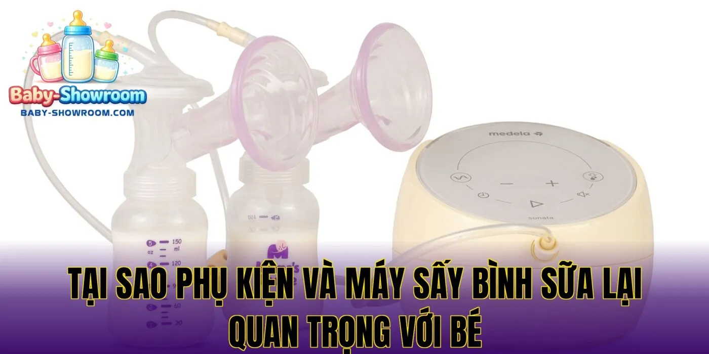 Tại sao phụ kiện và máy sấy bình sữa lại quan trọng với bé