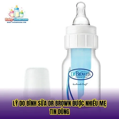 Lý do bình sữa Dr Brown được nhiều mẹ tin dùng