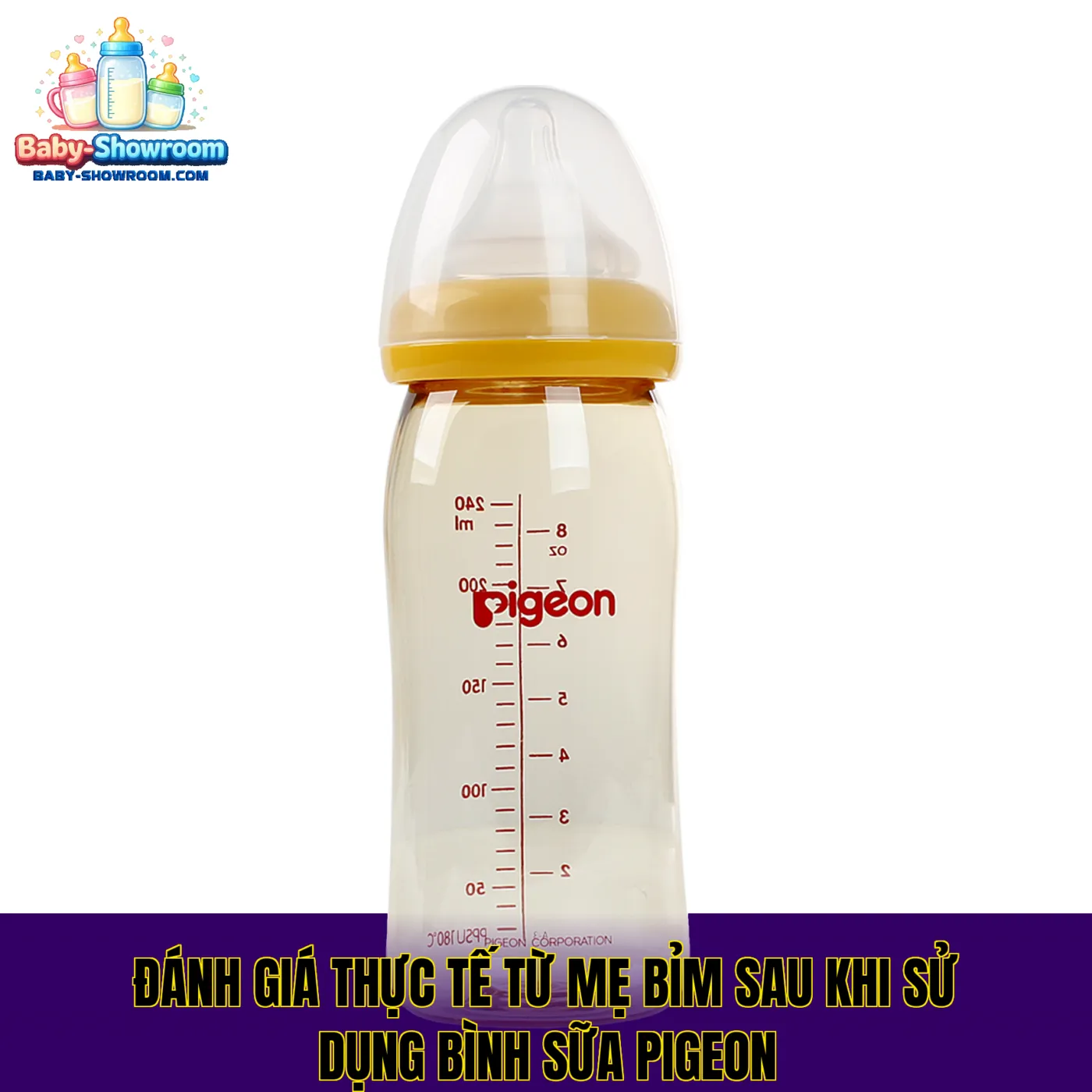 Đánh giá thực tế từ mẹ bỉm sau khi sử dụng bình sữa Pigeon