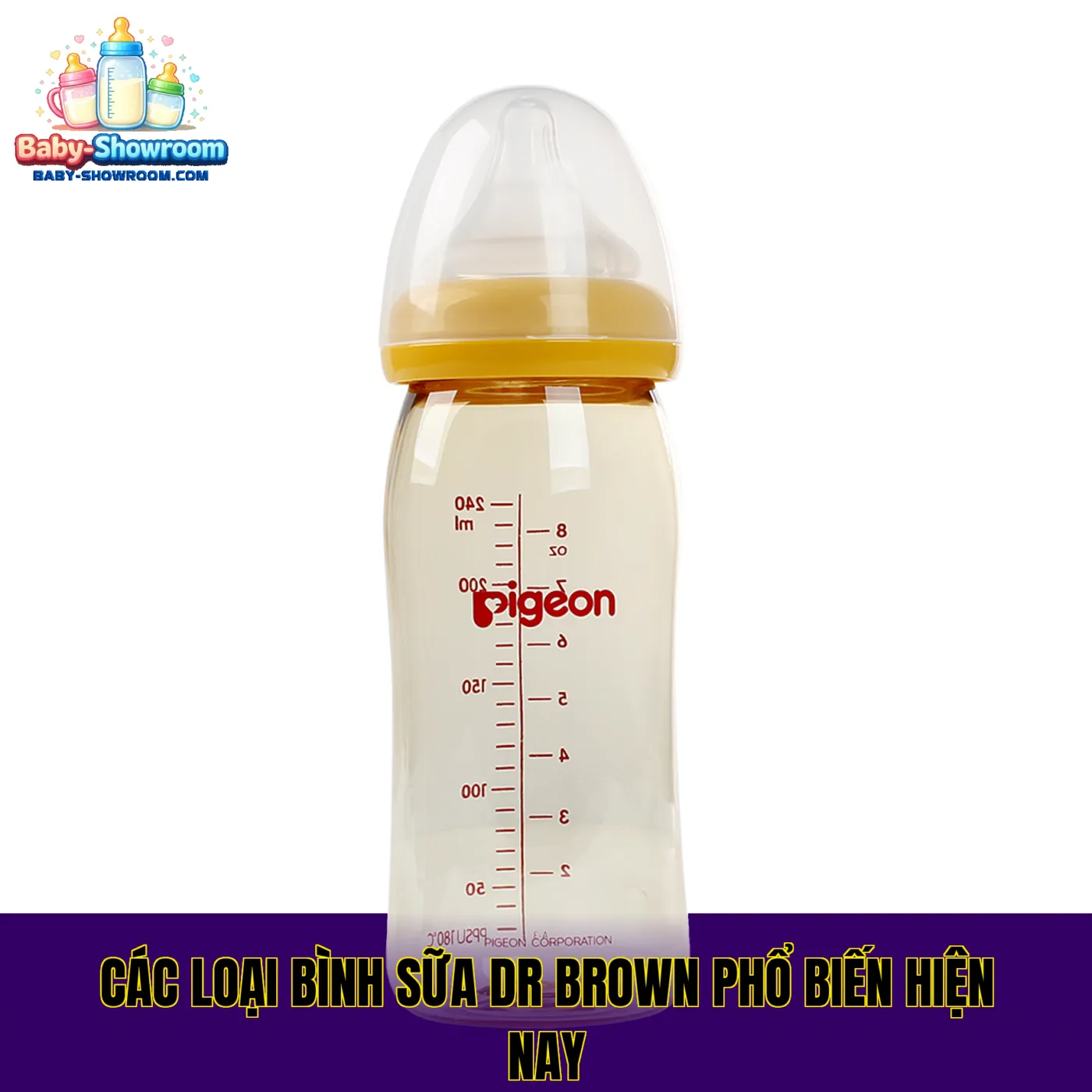 Các loại bình sữa Dr Brown phổ biến hiện nay