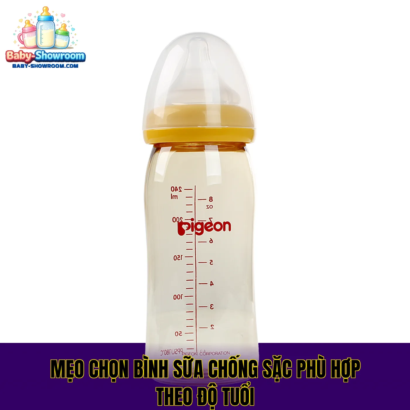 Mẹo chọn bình sữa chống sặc phù hợp theo độ tuổi