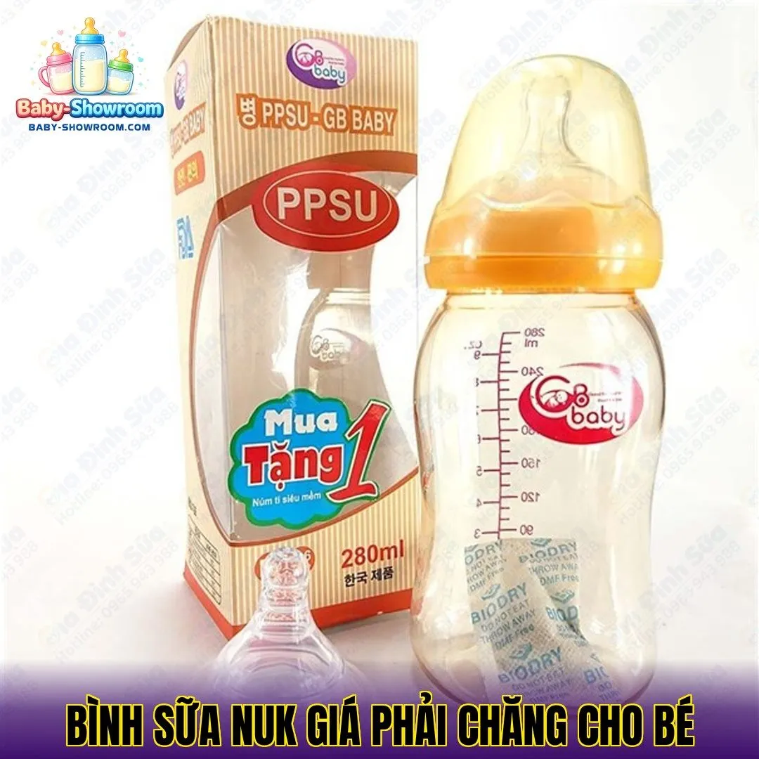 Bình sữa Nuk giá phải chăng cho bé