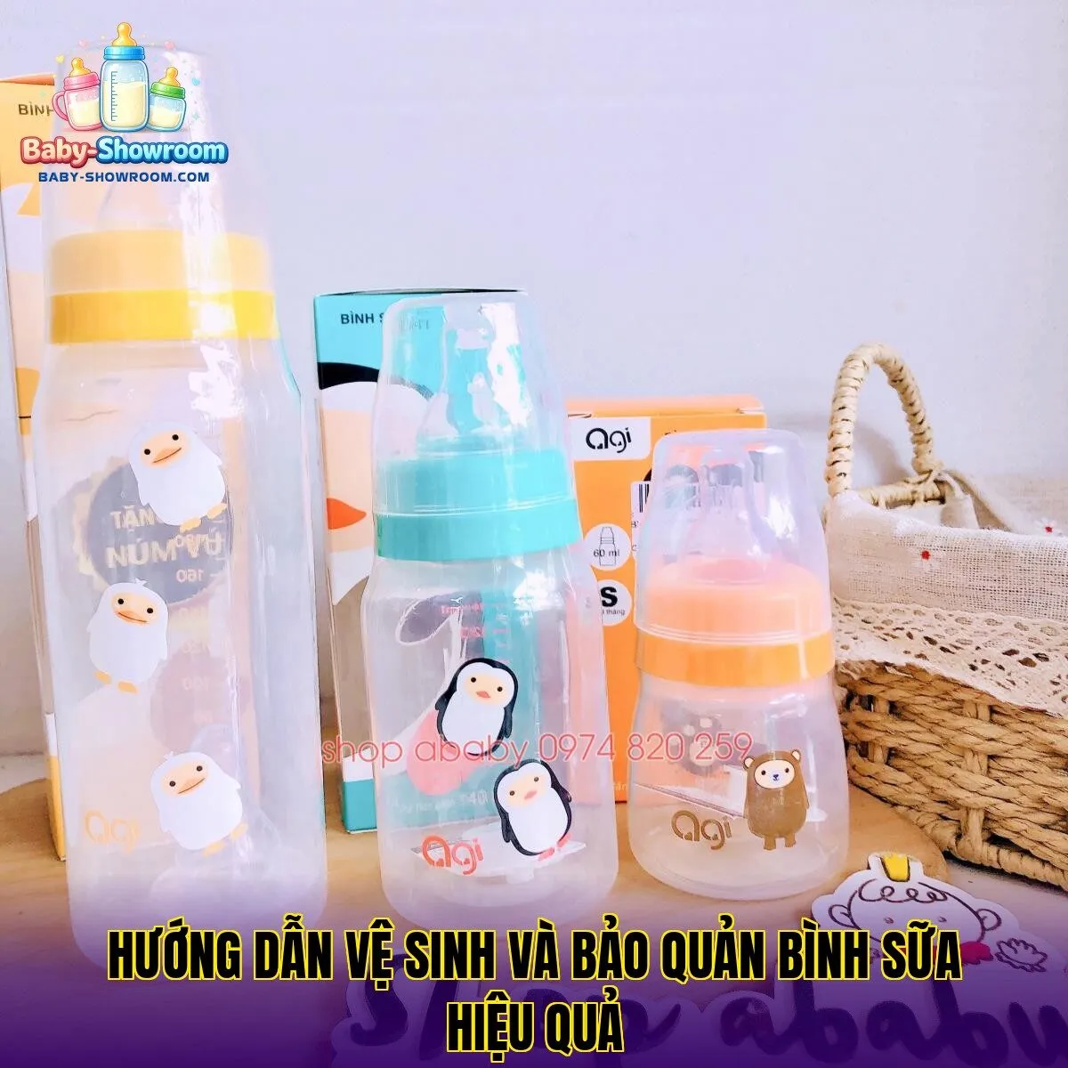 Hướng dẫn vệ sinh và bảo quản bình sữa hiệu quả