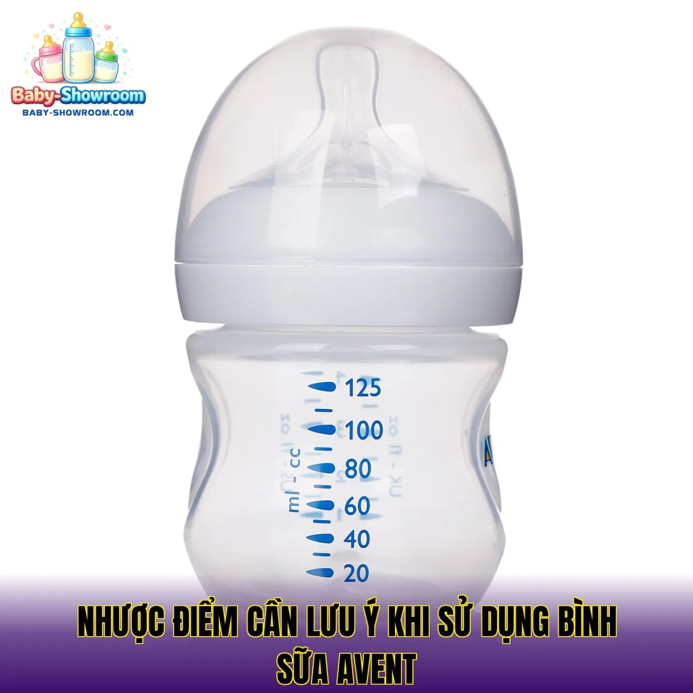 Nhược điểm cần lưu ý khi sử dụng bình sữa Avent