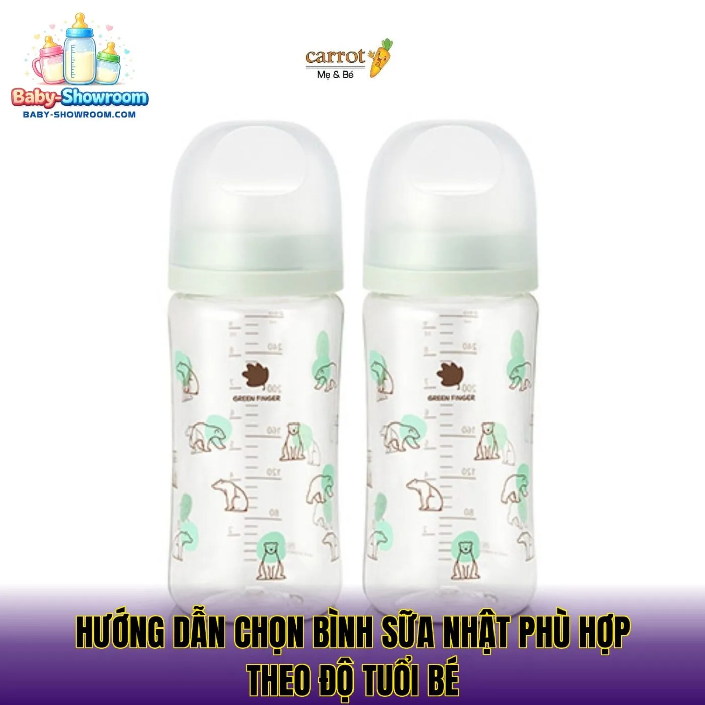 Hướng dẫn chọn bình sữa Nhật phù hợp theo độ tuổi bé