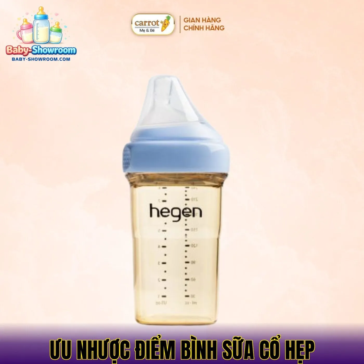 ưu nhược điểm bình sữa cổ hẹp