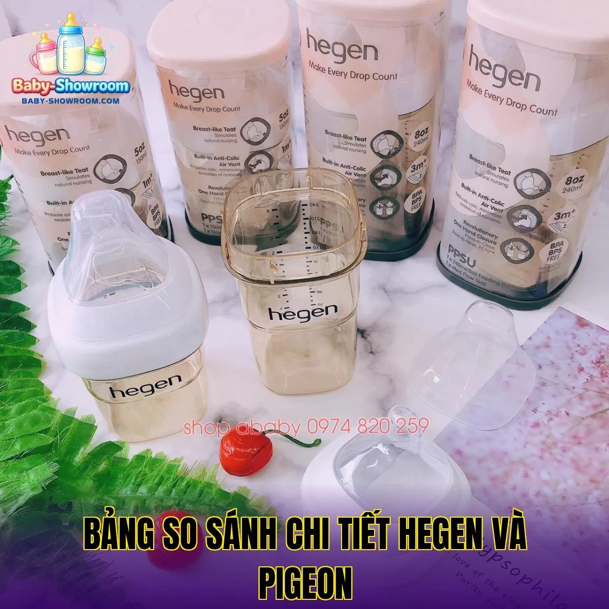 bảng so sánh chi tiết hegen và pigeon