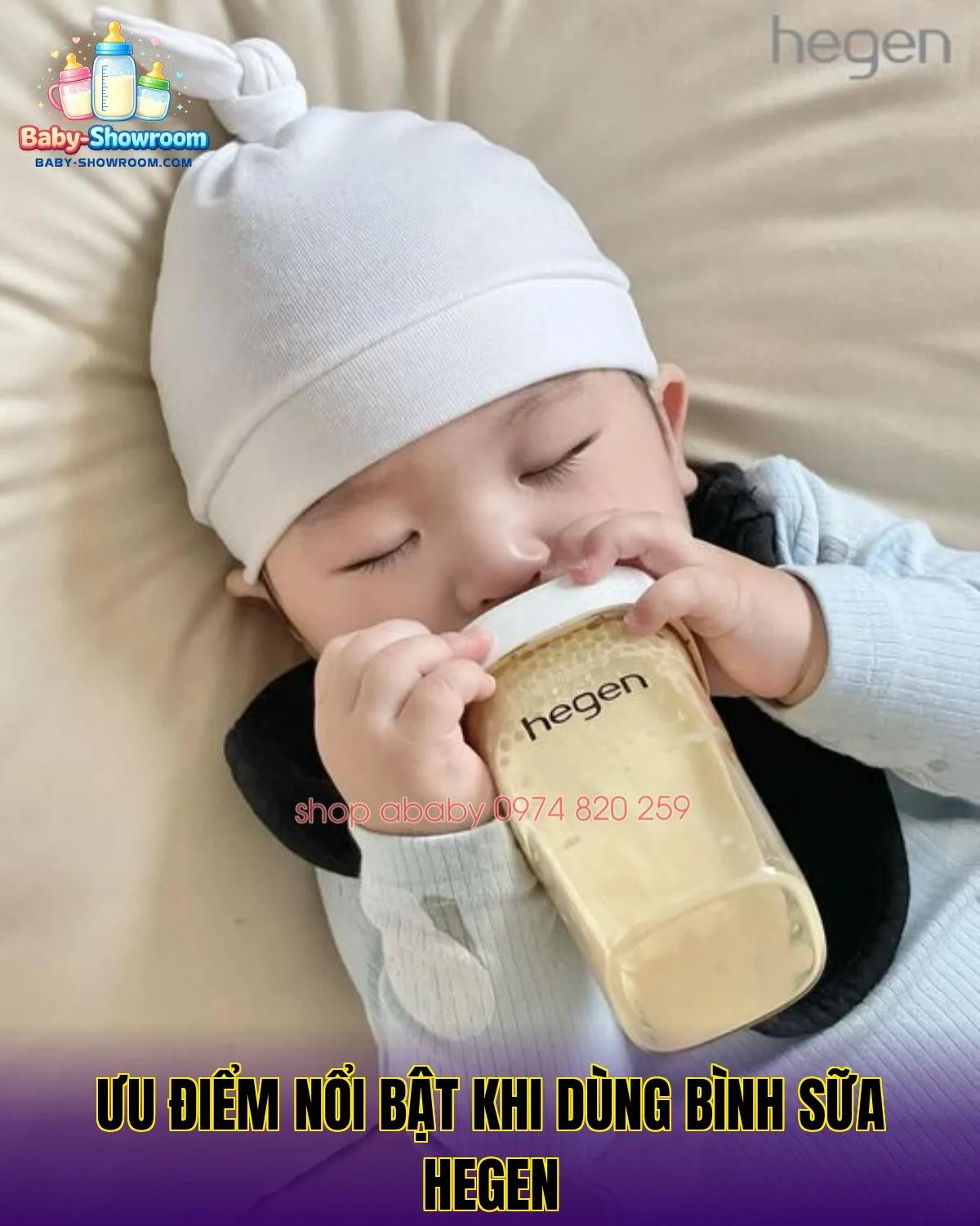ưu điểm nổi bật khi dùng bình sữa hegen