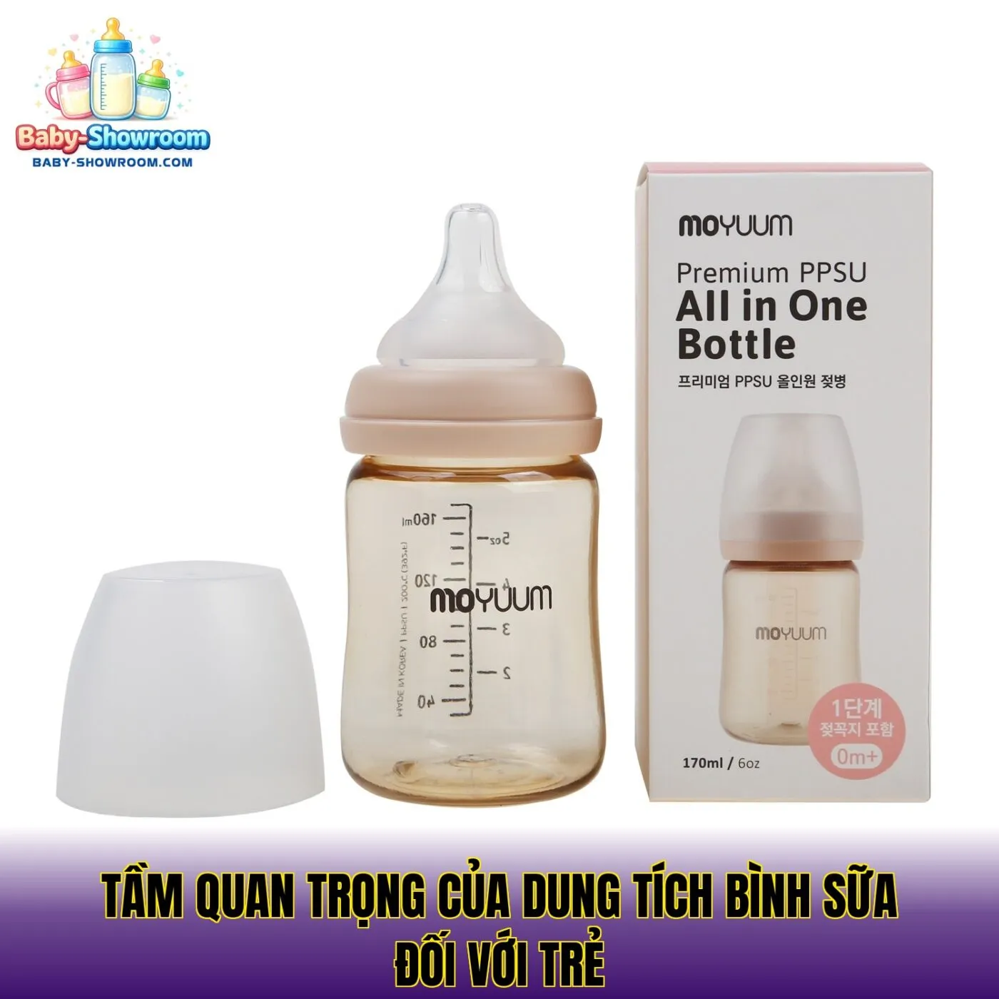 Tầm quan trọng của dung tích bình sữa đối với trẻ