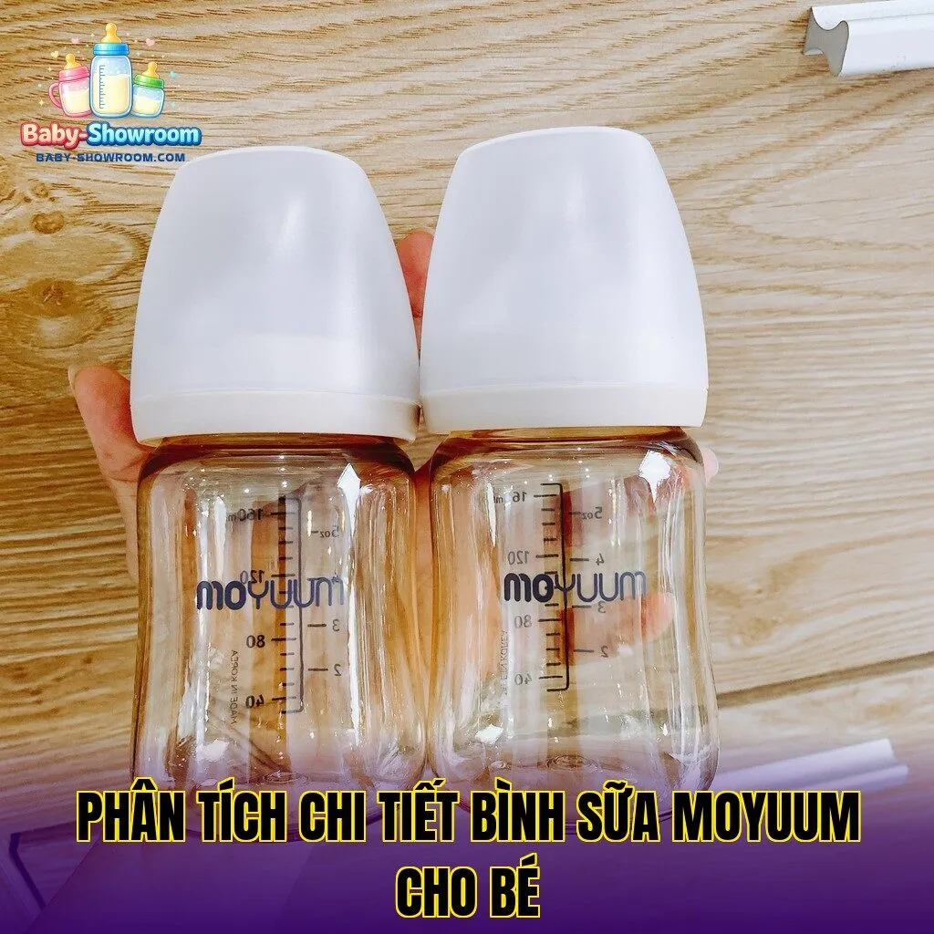 Phân tích chi tiết bình sữa Moyuum cho bé