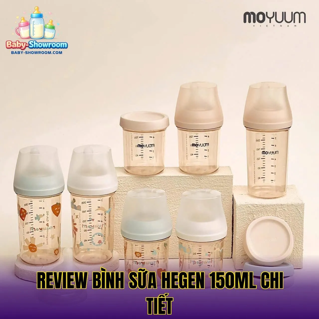 Review Bình Sữa Hegen 150ml Chi Tiết