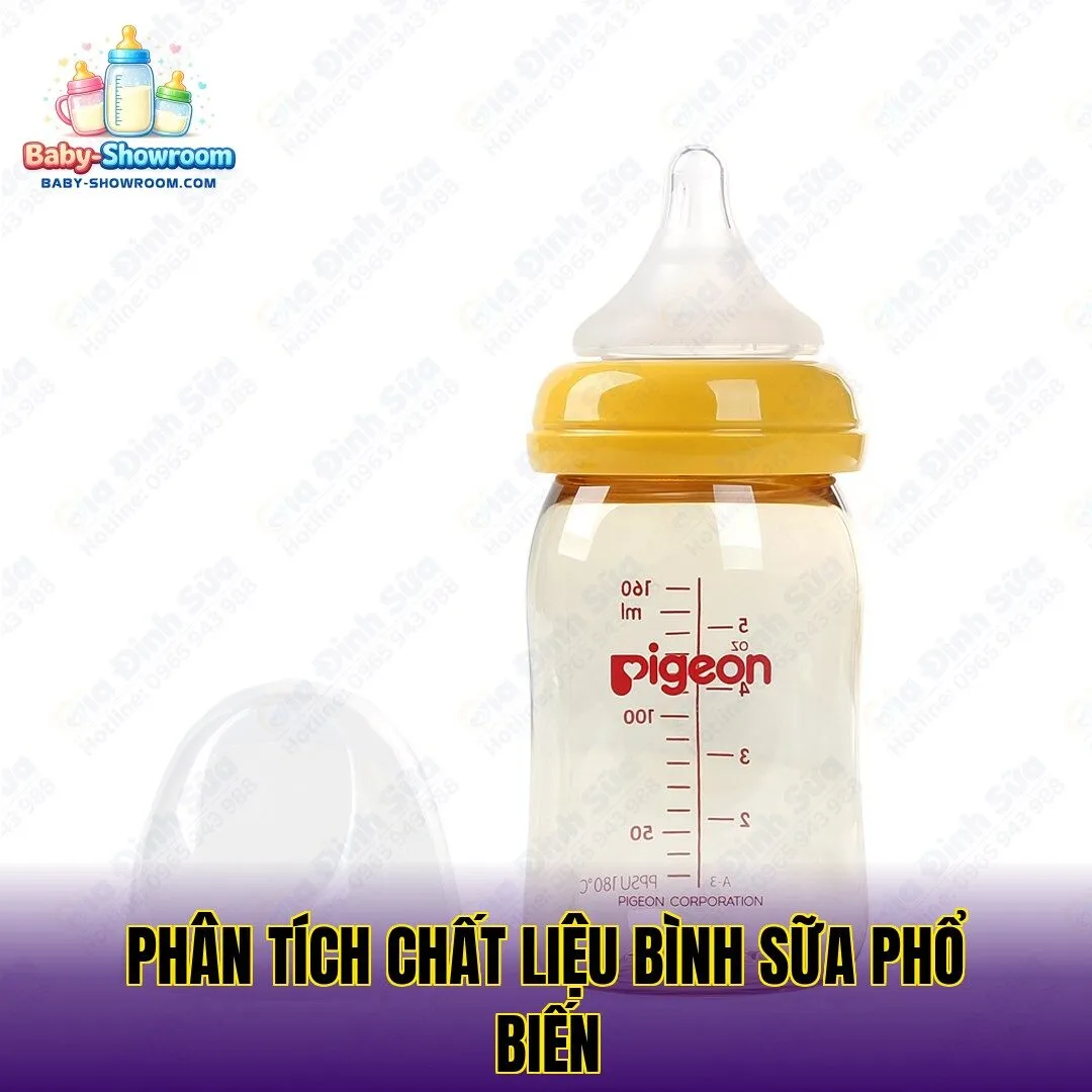 Phân tích chất liệu bình sữa phổ biến