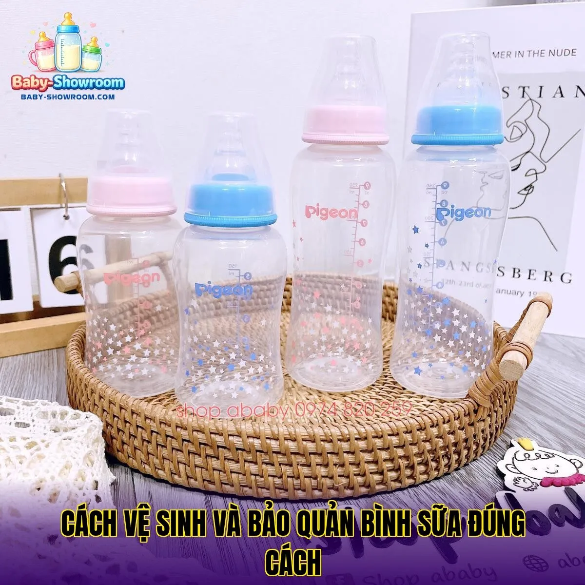 Cách vệ sinh và bảo quản bình sữa đúng cách