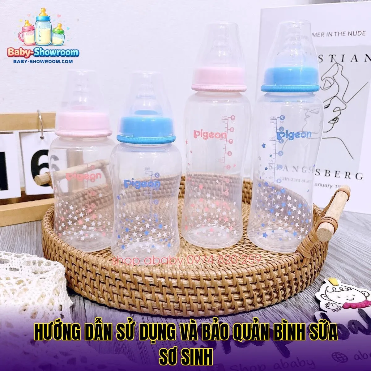 Hướng dẫn sử dụng và bảo quản bình sữa sơ sinh